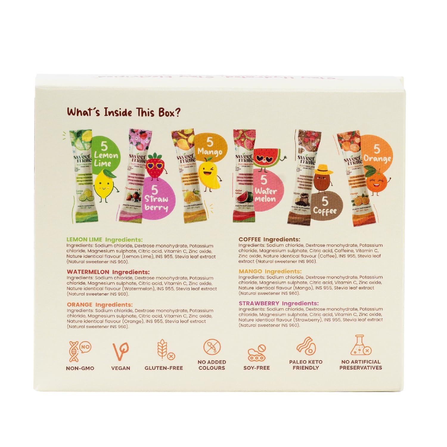 Clean hydration formula