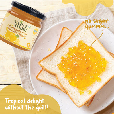 Sweetmate Zero Sugar Diabetic Friendly Pineapple Jam - 220g
