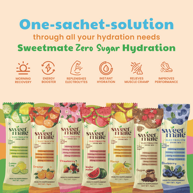 Sweetmate Electrolyte Drink Mix- Coffee Flavour (Pack of 20)