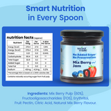 Sweetmate 100% Natural No Added Sugar Mix Berry Jam - 220g