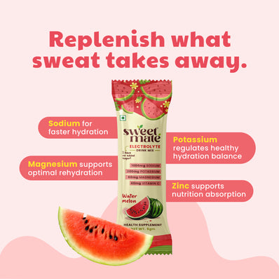 Sweetmate Electrolyte Drink Mix- Watermelon Flavour (Pack of 20)