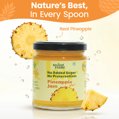 Sweetmate Zero Sugar Diabetic Friendly Pineapple Jam - 220g