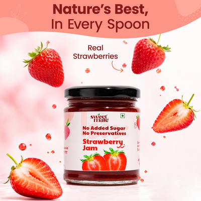 Sweetmate No Added Sugar Diabetic Friendly Strawberry Jam - 220g