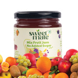 Sweetmate No Added Sugar 100% Pure Pulp Mix Fruit Jam - 220g