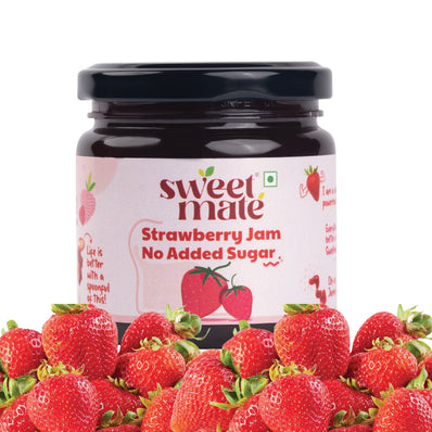 Sweetmate No Added Sugar Diabetic Friendly Strawberry Jam - 220g