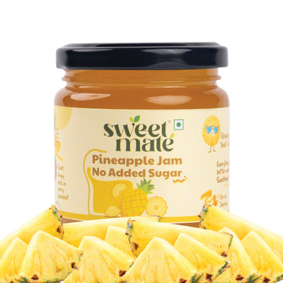 Sweetmate Zero Sugar Diabetic Friendly Pineapple Jam - 220g
