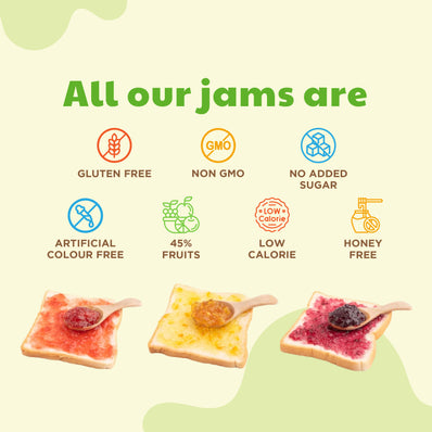 Sweetmate No Added Sugar 100% Pure Pulp Mix Fruit Jam - 220g