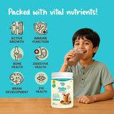 Sweetmate Kids Daily Mix Nutrition Drink Powder - 300g | Chcolate Flavor | Supports Growth, Energy, Brain & Immunity with DHA, Millets & Vitamins, 6g Protein/Serving, Naturally Sweetened for 7+ Years