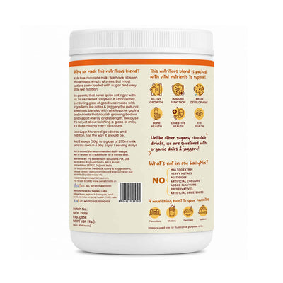 Sweetmate Kids Daily Mix Nutrition Drink Powder - 300g | Chocolate | Supports Growth, Energy, Brain & Immunity with DHA, Millets & Vitamins, 6g Protein/Serving, Naturally Sweetened for 2-6 Years