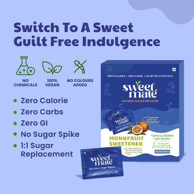 Sweetmate Monk Fruit Natural Sweetener Sachets