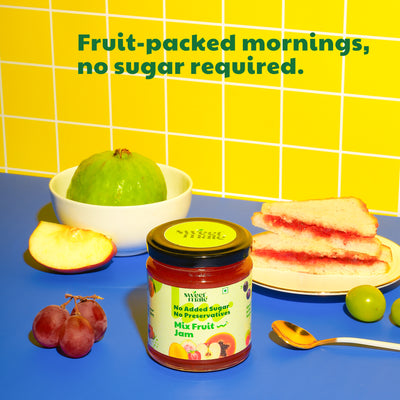 Sweetmate No Added Sugar 100% Pure Pulp Mix Fruit Jam - 220g