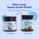 Sweetmate 100% Natural No Added Sugar Mix Berry Jam - 220g