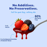 Sweetmate 100% Natural No Added Sugar Mix Berry Jam - 220g