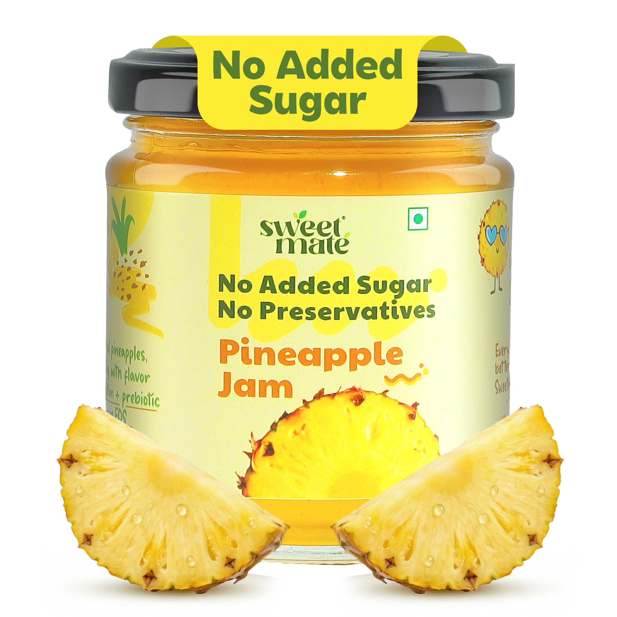 Sweetmate Zero Sugar Diabetic Friendly Pineapple Jam - 220g