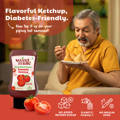 Sweetmate Tomato Ketchup | No Added Sugar & Jaggery | 300g
