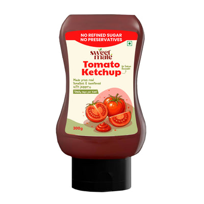 Sweetmate No Added Sugar Tomato Ketchup - Sweetened with Jaggery - 300g
