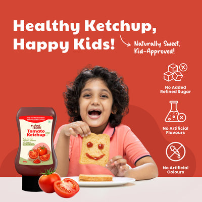 Sweetmate No Added Sugar Tomato Ketchup - Sweetened with Jaggery - 300g